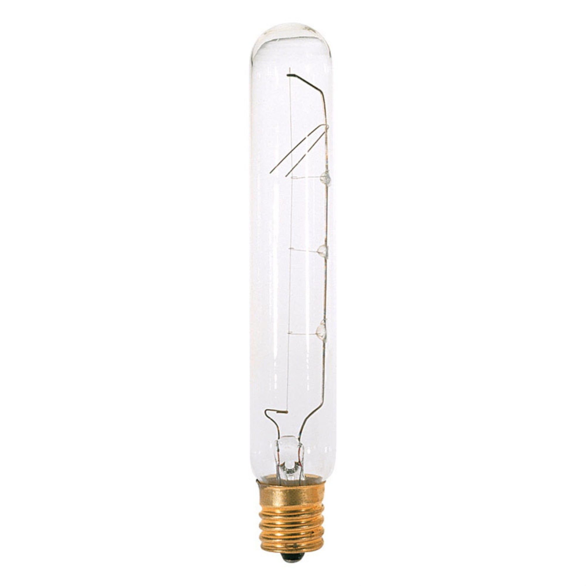 25 W T6 1/2 Incandescent - Clear - 1500 Hours - 180L - Intermediate Base - 130V - Carded