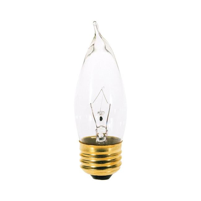 25W CA10 Incandescent Bulb, 210 Lumens - Soft White, 2 Per Pack - Pack of 10