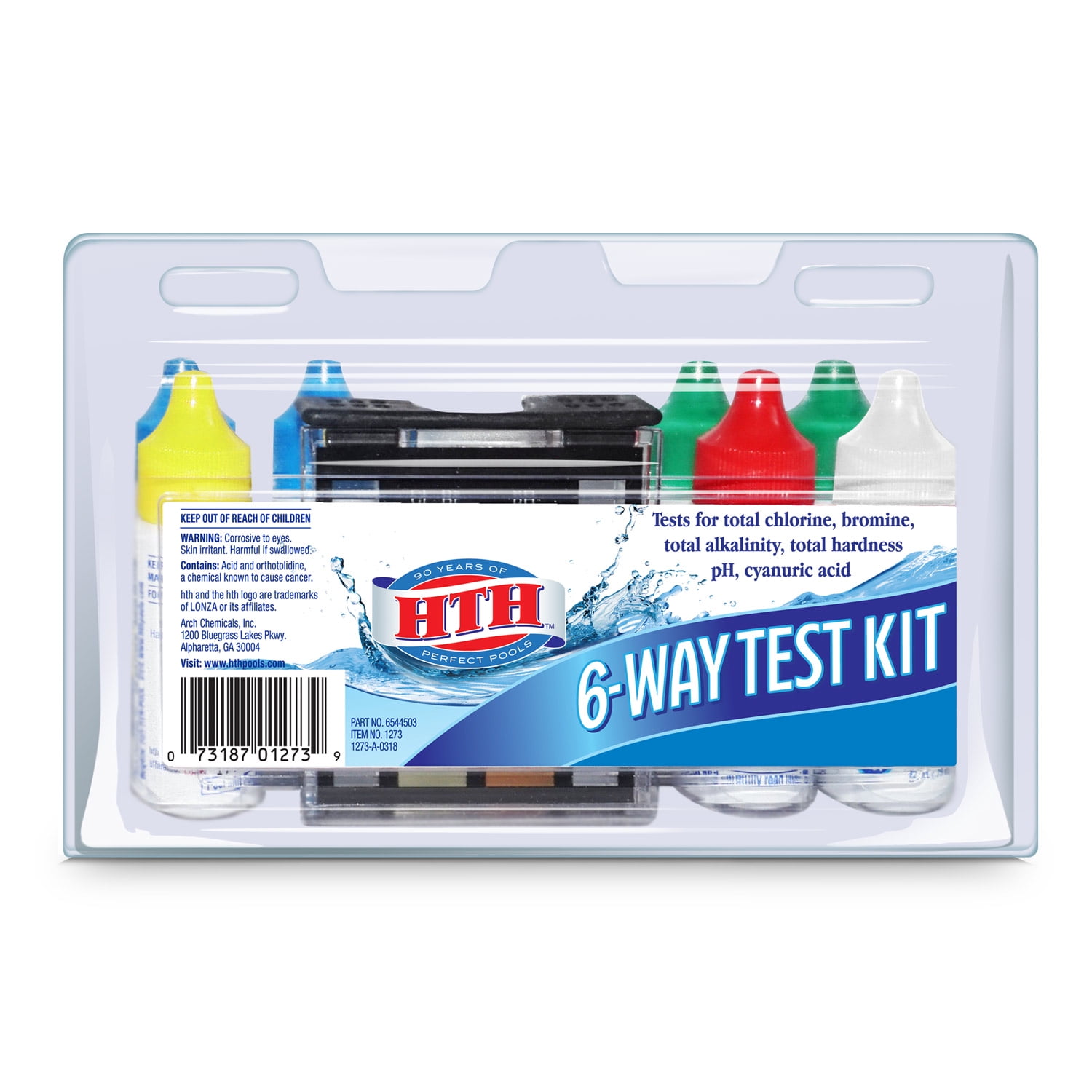 8009830 0.75 oz 6-Way Test Kit - Pack of 3 -  Hth