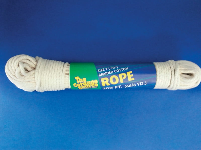Picture of The Cordage Source 7699390 0.21 in. Dia. x 200 ft. White Braided Polyester Clothesline Rope