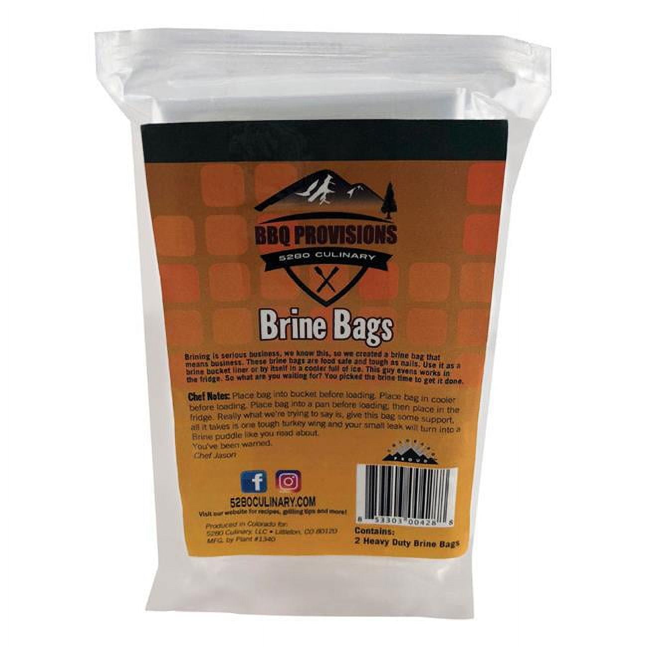Picture of 5280 Culinary 8017718 24 x 30 in. Clear Brine Bag