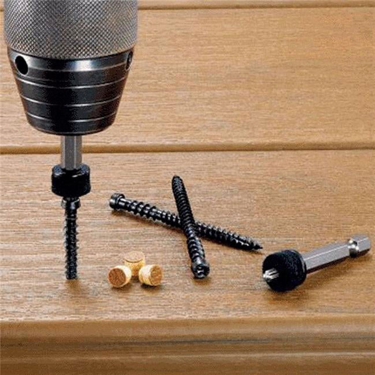2.5 in. Torx TTAP Dark Hickory Stainless Steel Hidden Deck Fastener, 350 Per Box