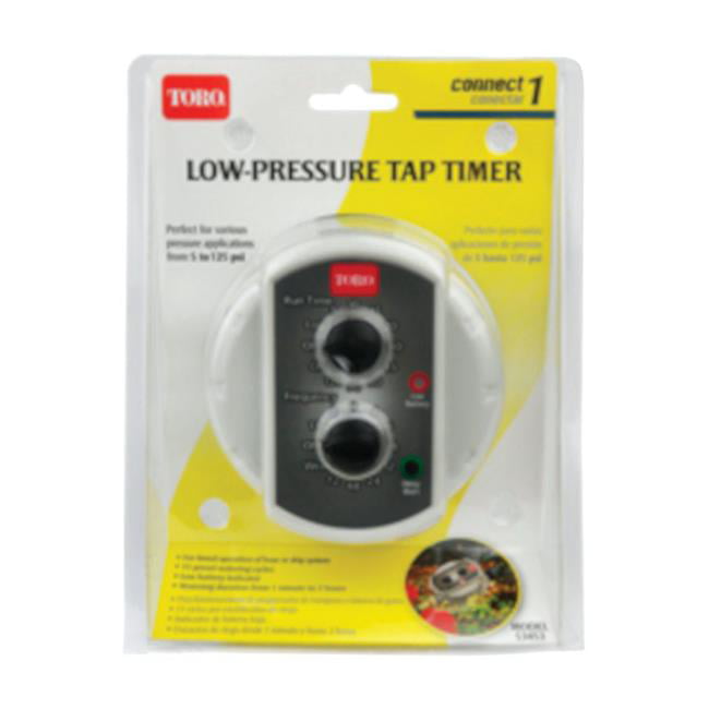 Programmable 1 Zone Low-Pressure Tap Timer, Gray