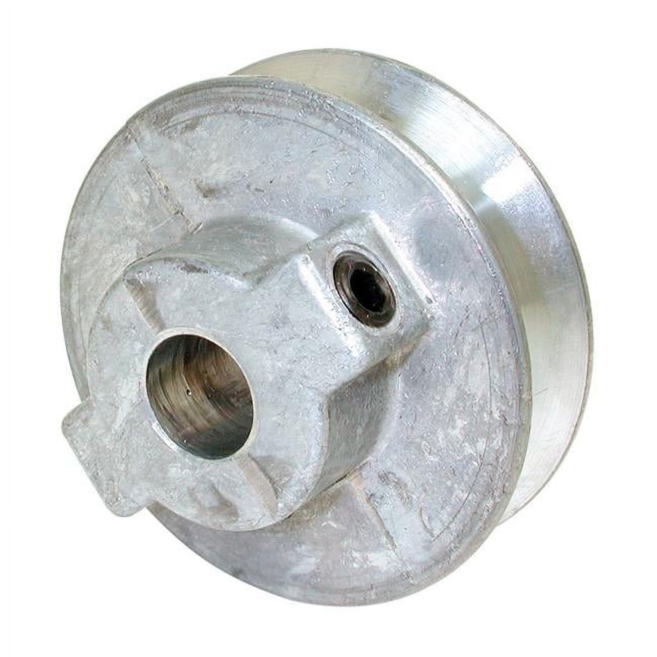 2.25 x 0.5 in. Zinc Silver Fixed Motor Pulley