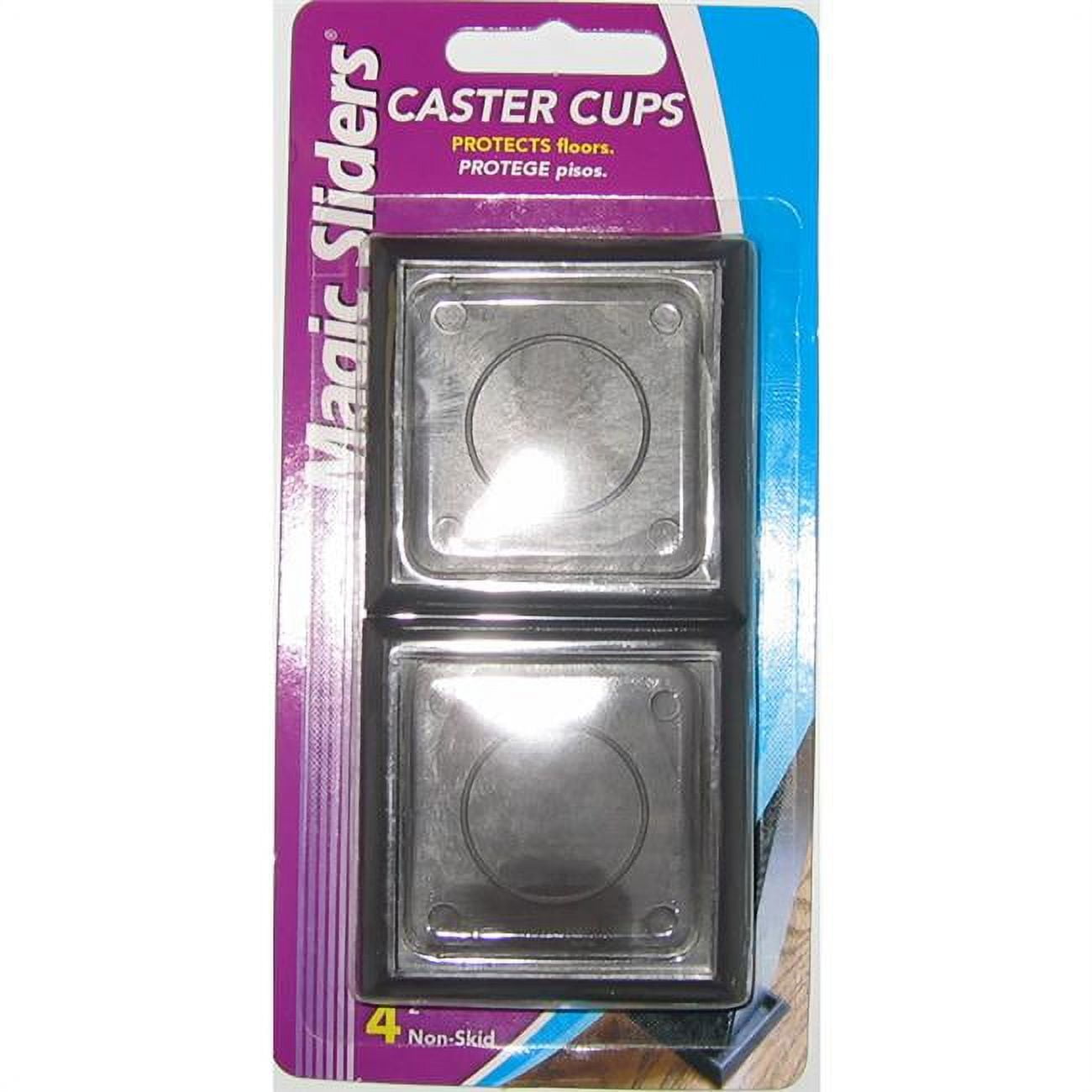 5865589 2 x 2 in. Brown Plastic Protective Pads - 4 per Pack & Pack of 6