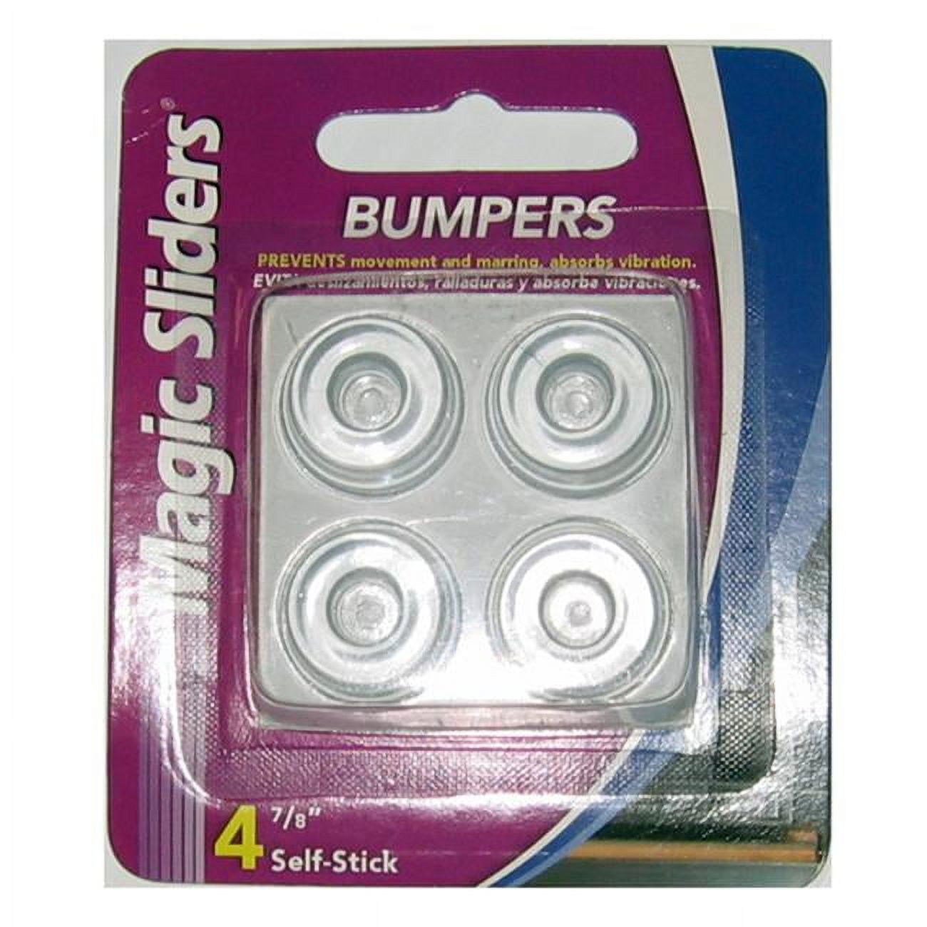 0.87 x 0.87 in. Clear Rubber Bumper Pads - 4 per Pack