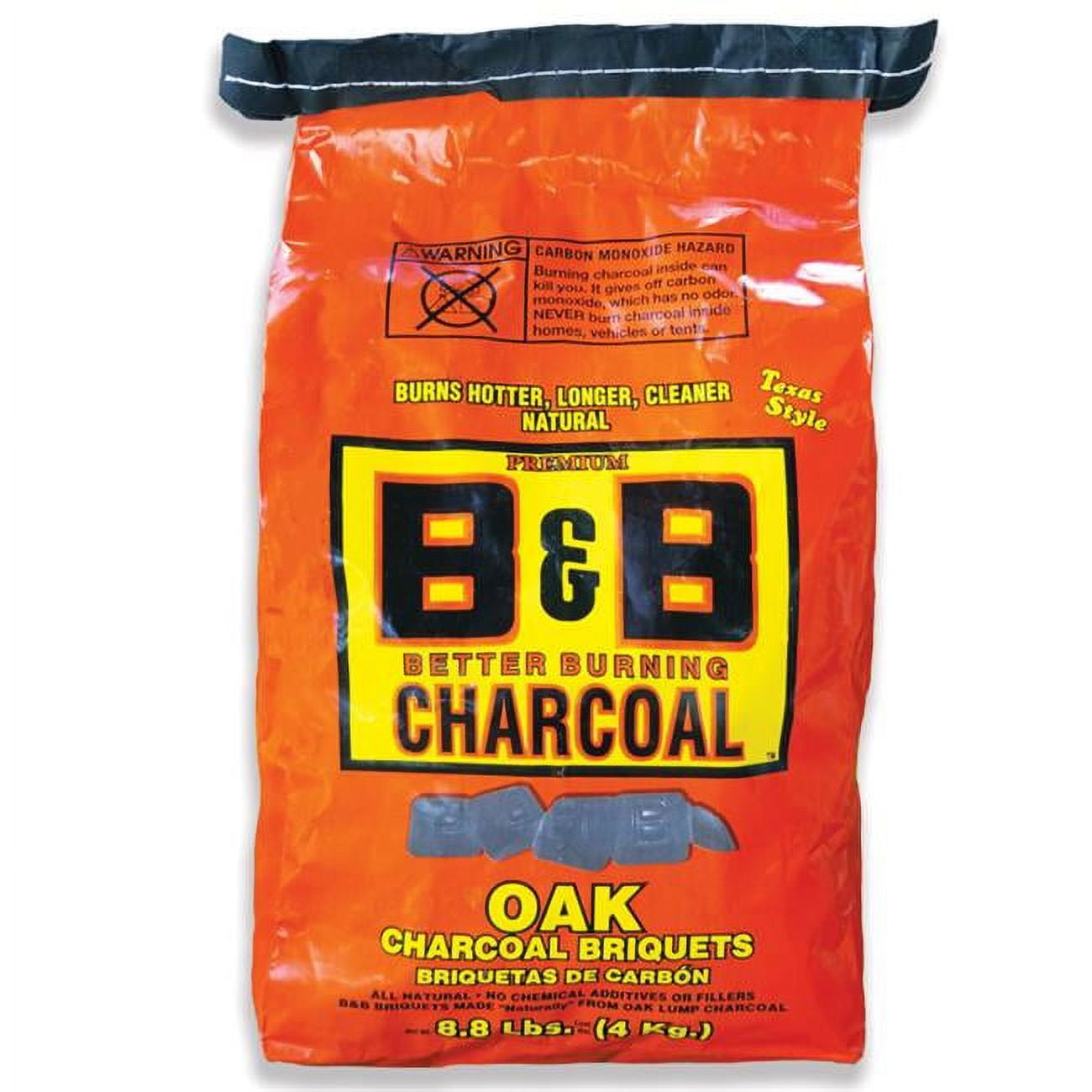 Picture of B&B Charcoal 8023369 8.8 lbs Organic Oak Hardwood Charcoal Briquettes