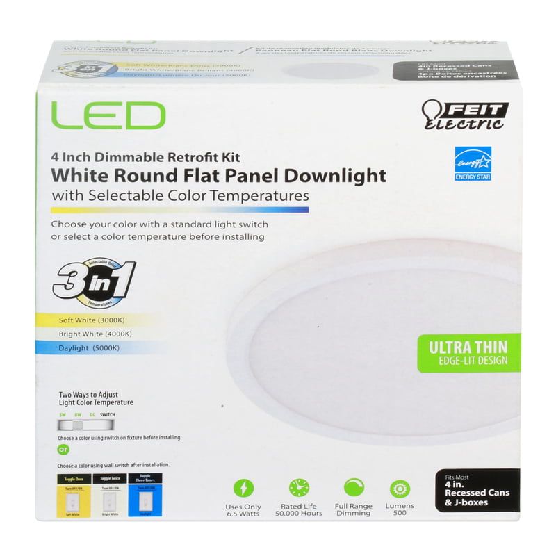 4 in. 6.5 watt LED Retrofit Downlight Kit, White