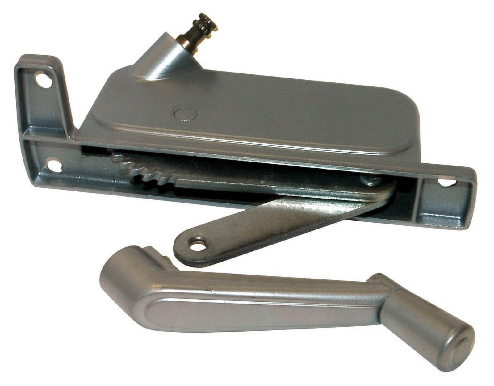 Silver Aluminum Left Awning Window Operator