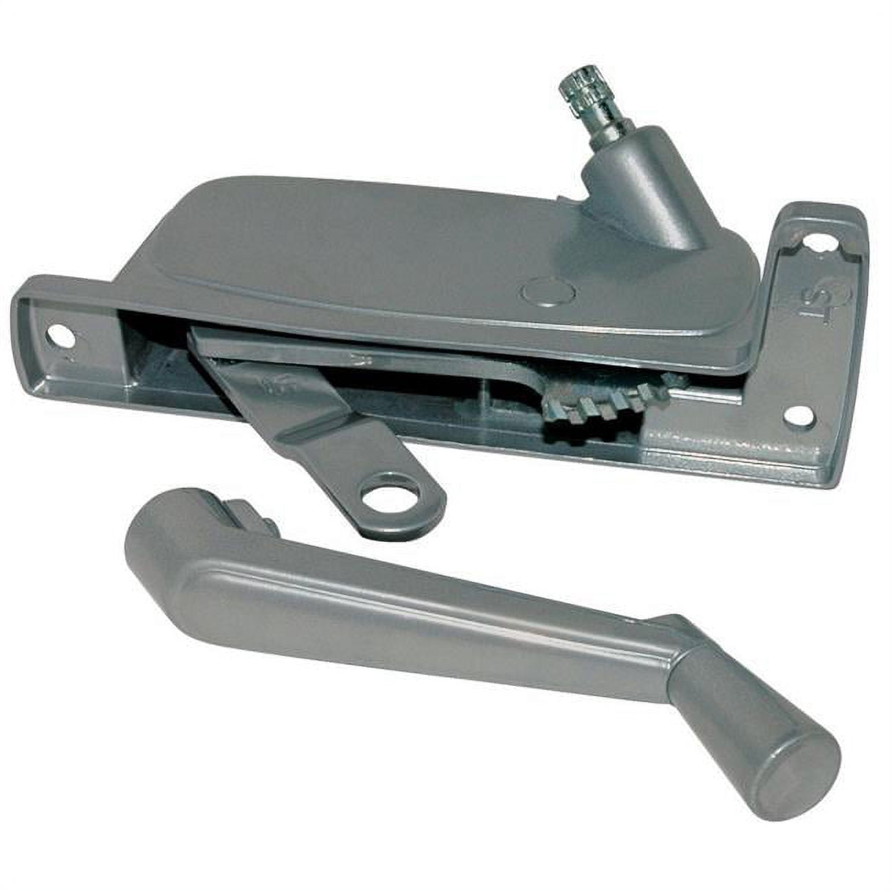 Silver Aluminum Right Awning Window Operator for Stanley-C & E