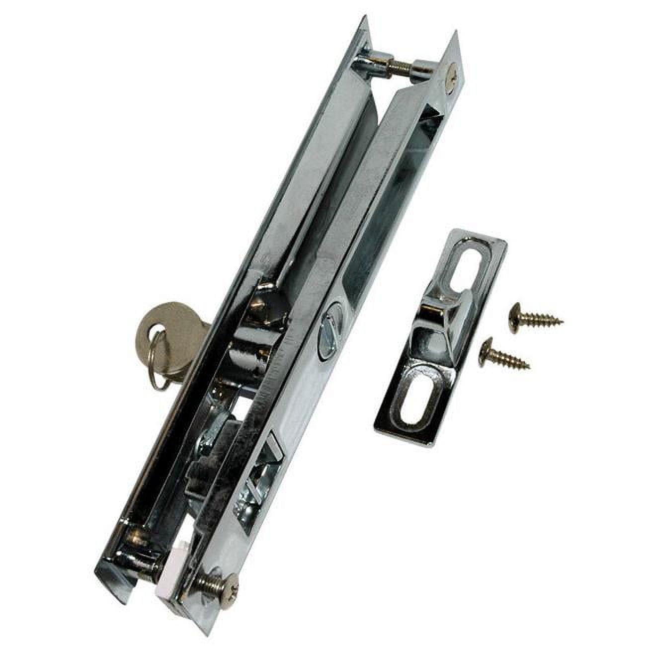 Chrome Patio Door Lock Set with Key