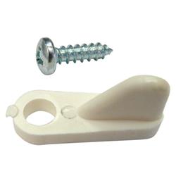 Nylon Screen Clip, White