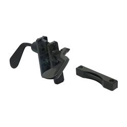 Aluminum Inswing Latch, Bronze & Black