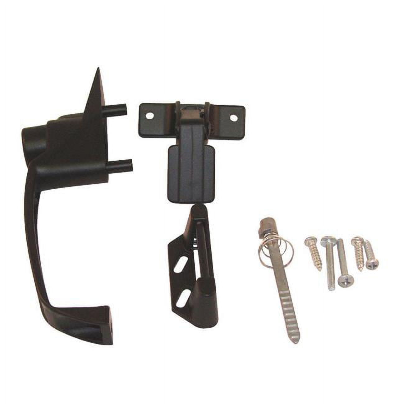 4 in. Powder Coated Bronze Aluminum Patio Door Handle Set
