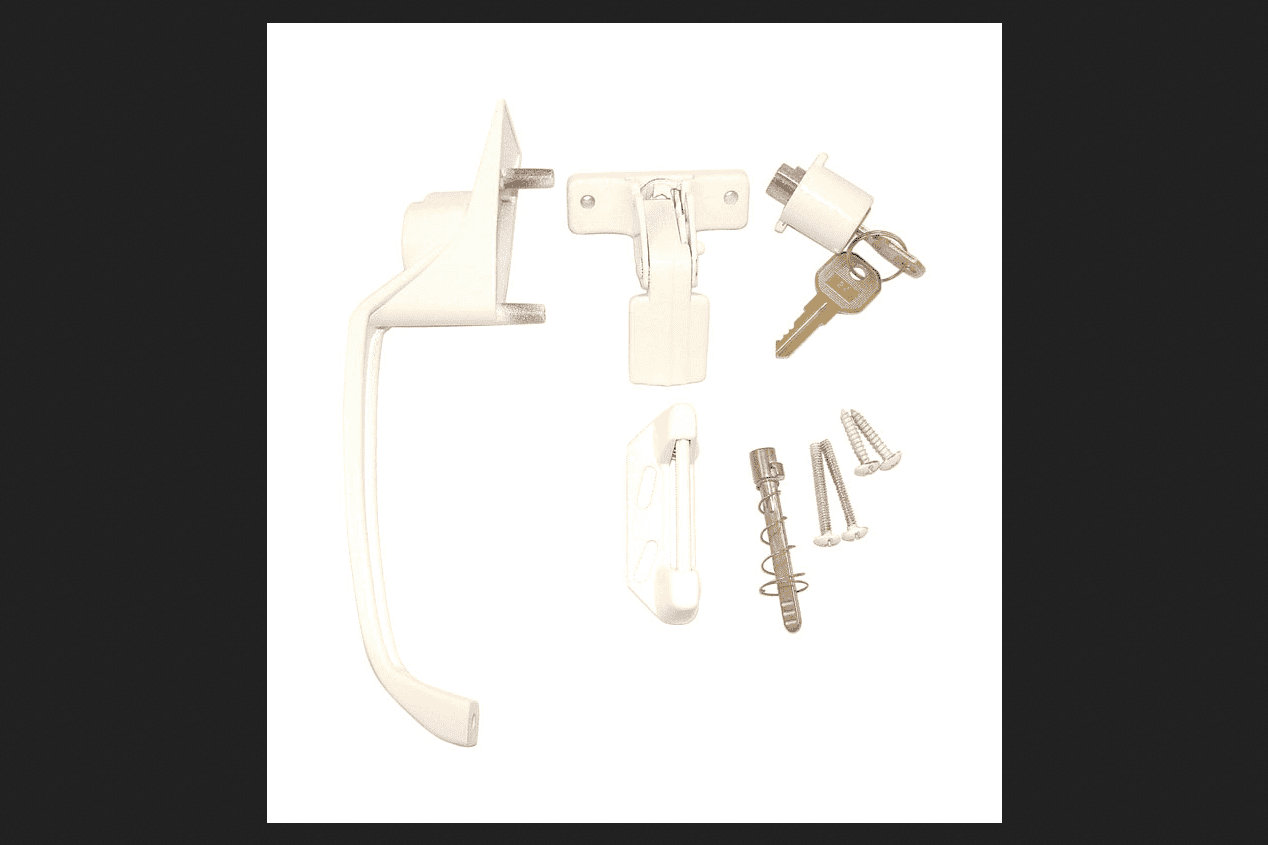 Steel Screen Door Handle with Key