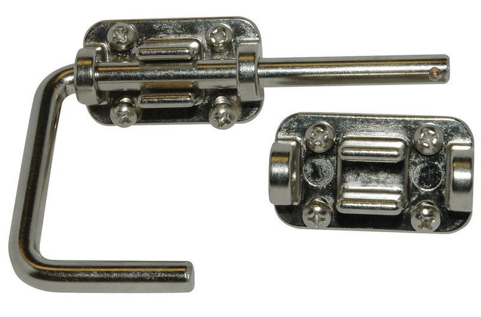 2 in. Chrome Sliding Glass Door Security Latch