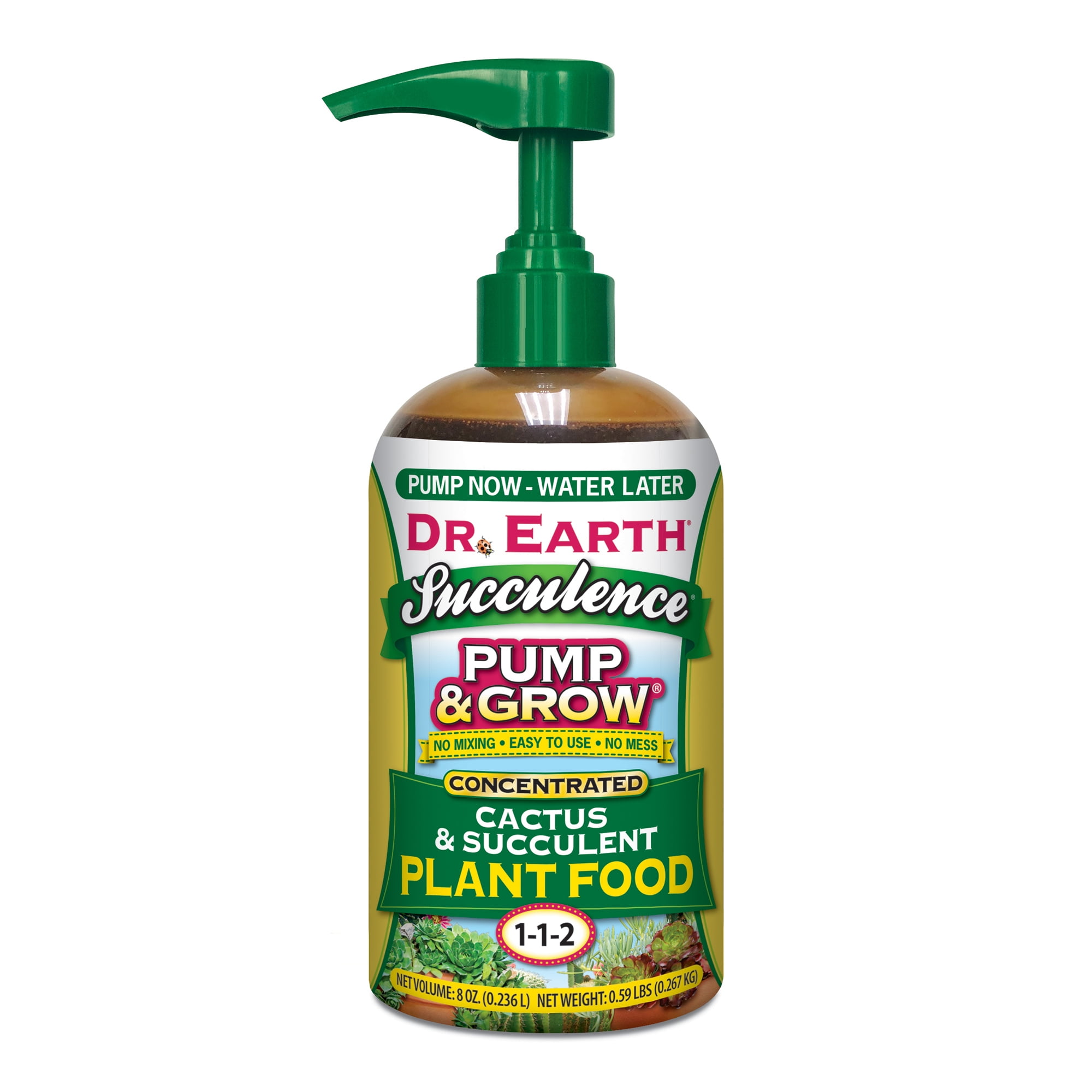 Picture of Dr. Earth 7002328 8 oz Succulence Pump & Grow Organic 1-1-2 Plant Food