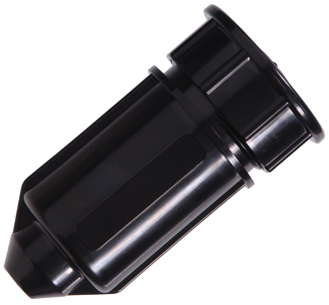 5970181 1.87 in. Dia. Metal & Plastic Black Key Hider
