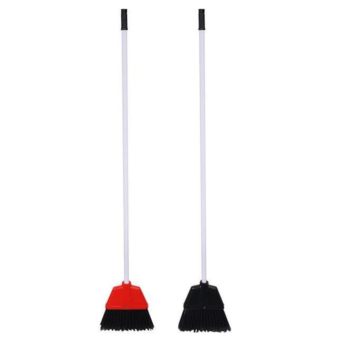 Cleaning Plastic Angle Broom, Assorted Colors - Pack of 36