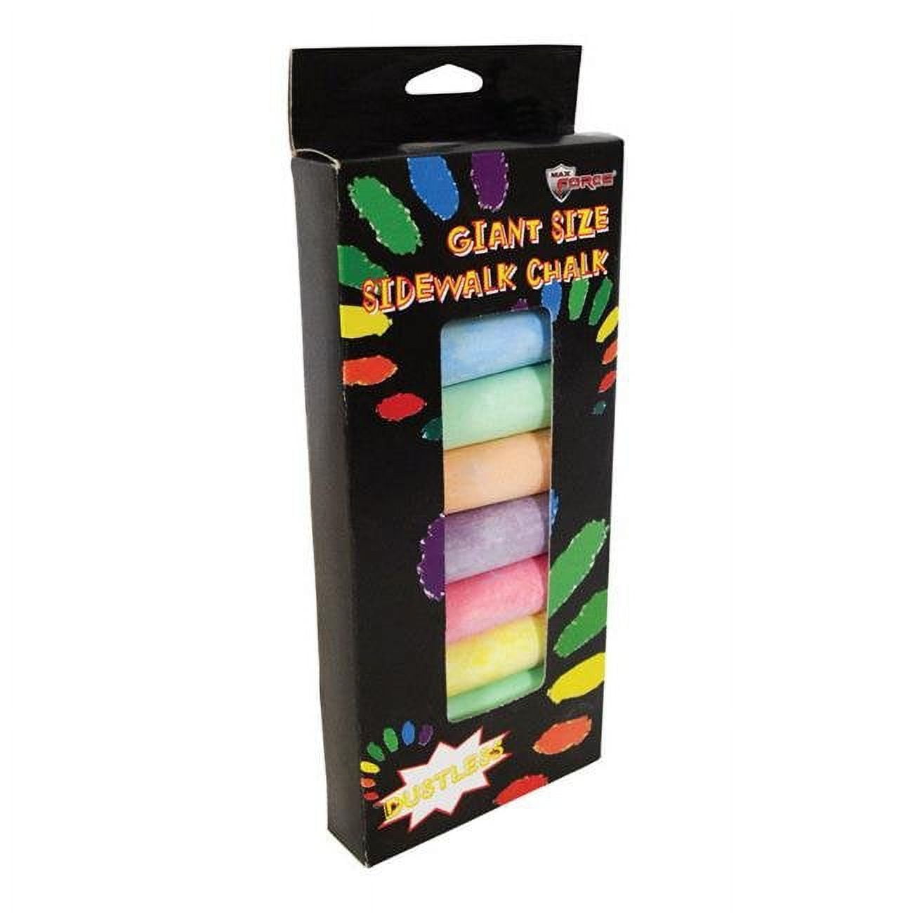 Picture of Diamond Visions 6823371 Max Force Assorted Sidewalk Chalk - 8 per Pack & Pack of 24