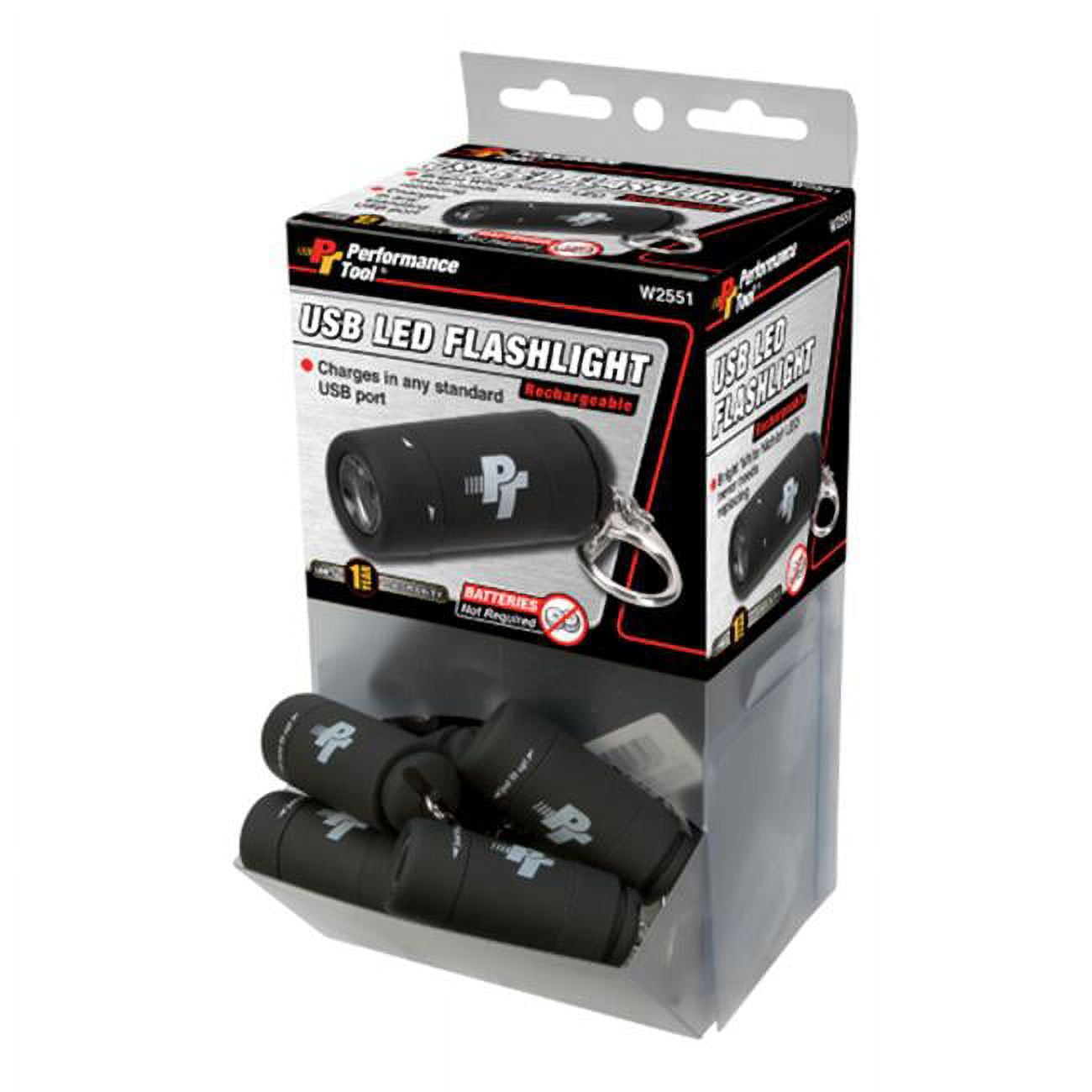 Performance Tool  Black LED USB Mini Light