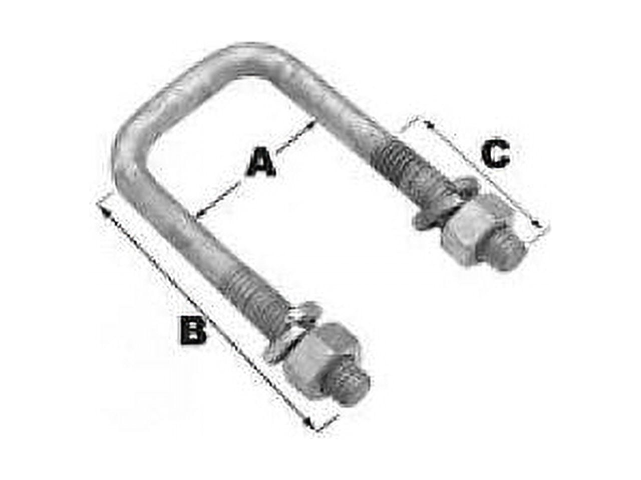 Structural Bolt, Galvanized Steel, 4 5/6 in L