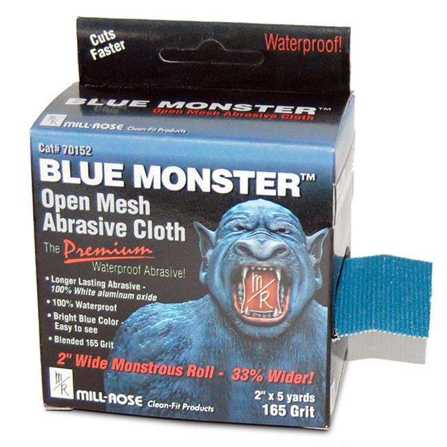 Picture of Blue Monster 4000194 5 yards x 2 in. 165 Grit Mill Rose Aluminum Oxide Open Mesh Abrasive Cloth