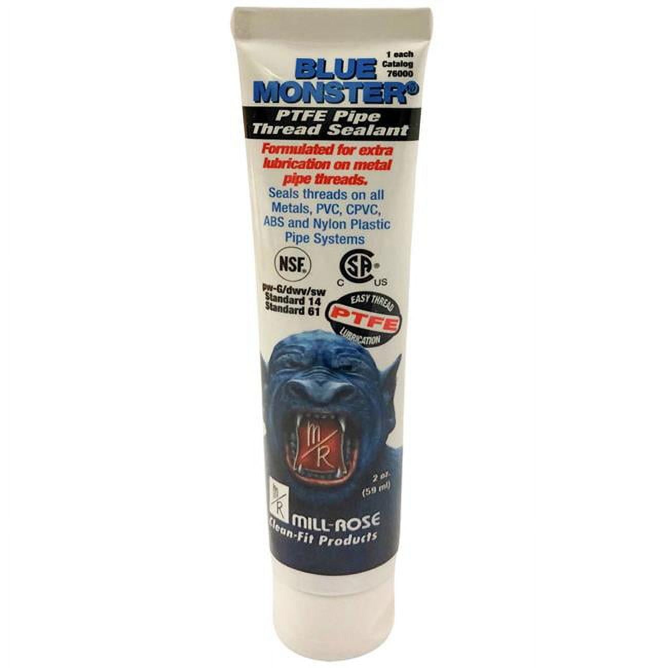 Picture of Blue Monster 4000150 2 oz Mill Rose Pipe Thread Sealant - White