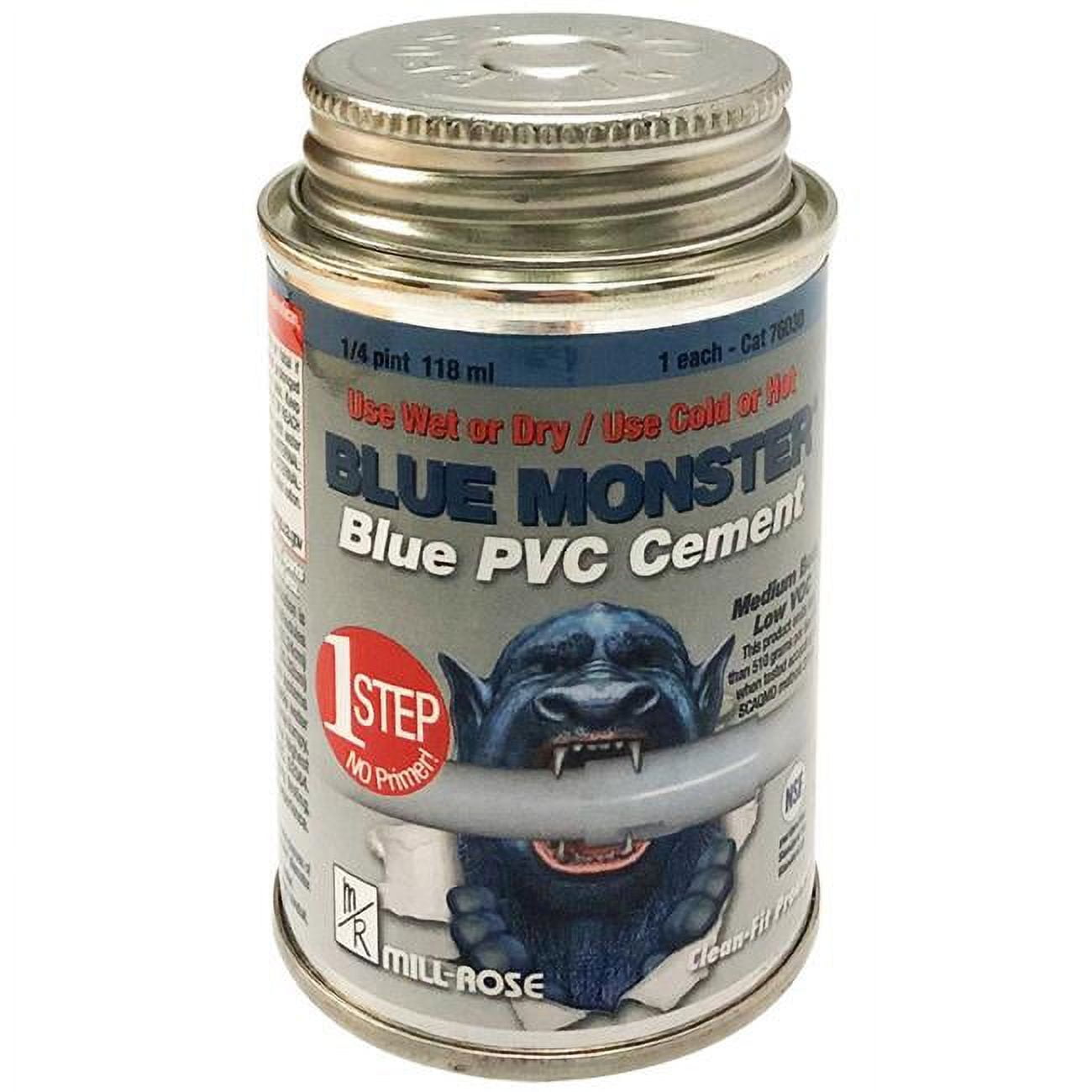 Picture of Blue Monster 4000149 4 oz All Weather Cement for PVC - Blue