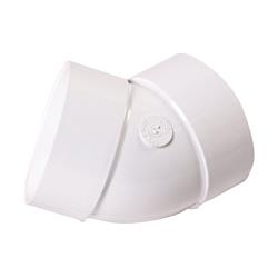 NDS Elbow Schedule 35 4" Hub each X 4" D Hub PVC 4P03