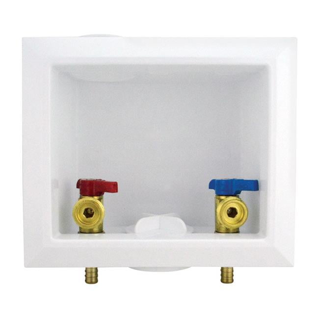 Apollo Valves Washing Machine Outlet Box, 1/2 x 3/4 in Connection, Polystyrene