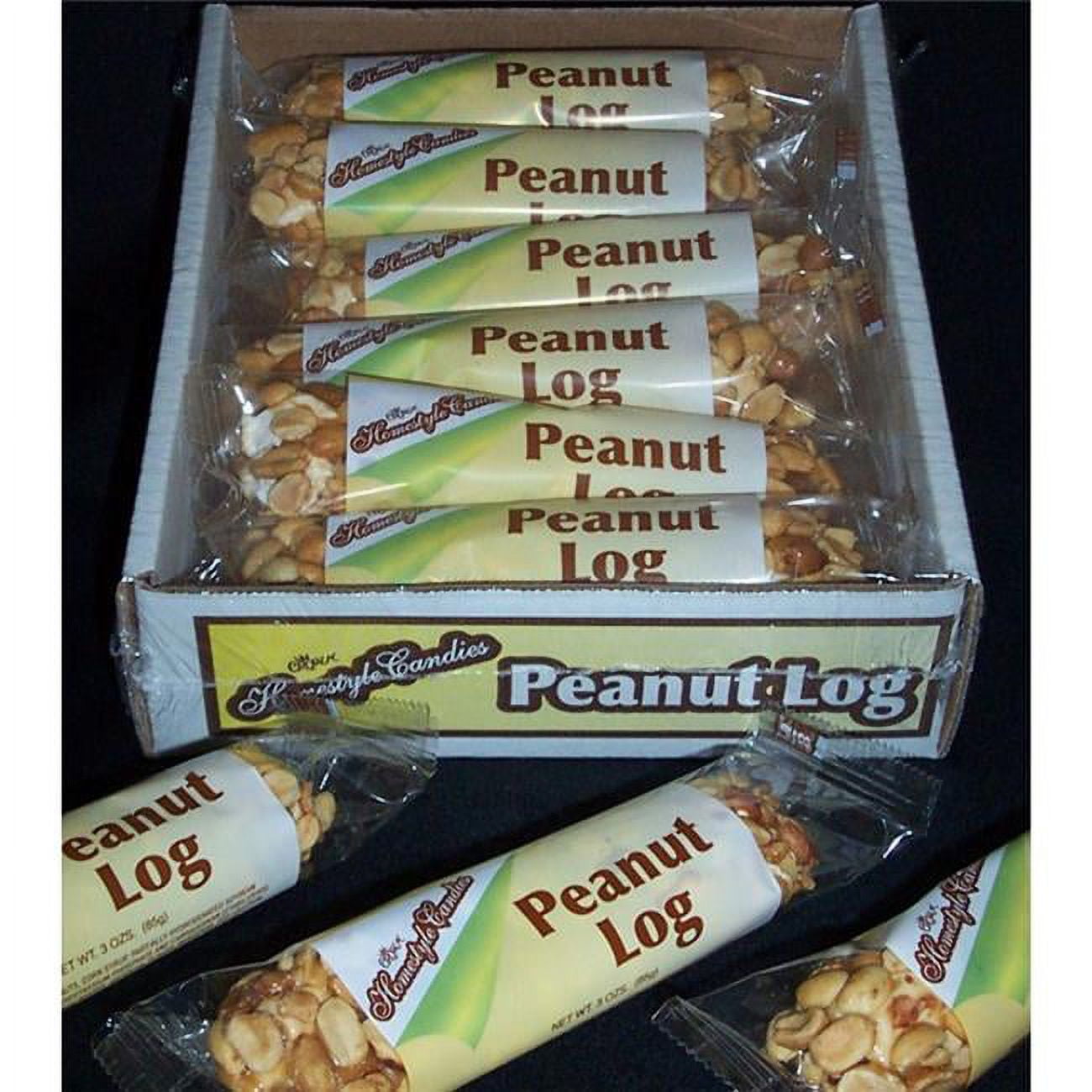 Picture of Crown 9491903 3 oz Homestyle Candies Peanut Log Roll - Pack of 12