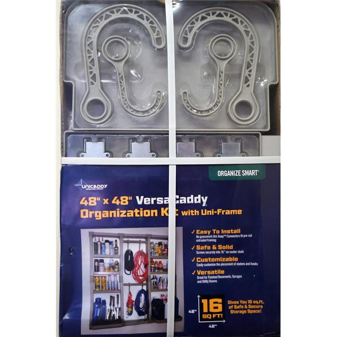 Picture of Uni-Caddy 5010878 Versa Caddy Plastic Organization Kits - Gray&#44; 48 x 4 x 48 in.