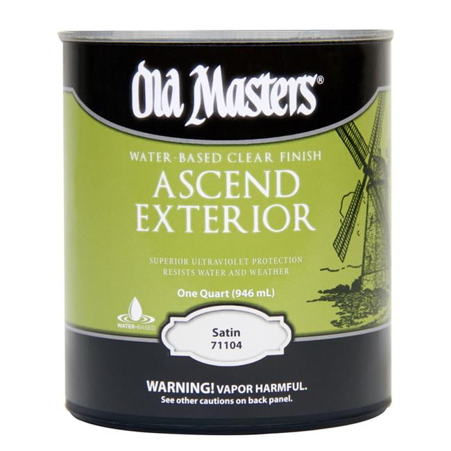 1 qt. Ascend Satin Clear Water-Based Finish - Pack of 4