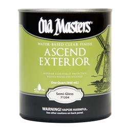 1 qt. Ascend Semi-Gloss Clear Water-Based Finish - Pack of 4