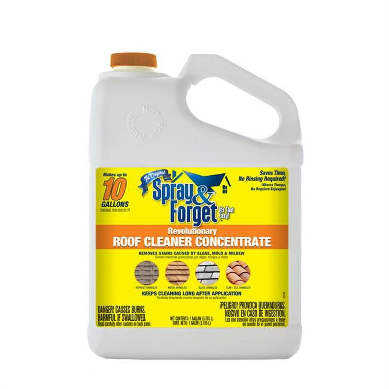 7002830 1 gal Roof Cleaner Liquid - Pack of 4 -  SPRAY & FORGET