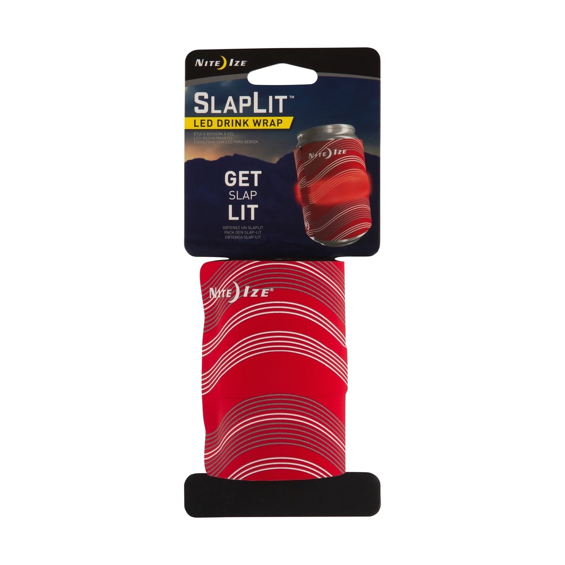 Picture of Nite Ize 3001266 Slapfit LED Drink Wrap CR2032 Battery - Red