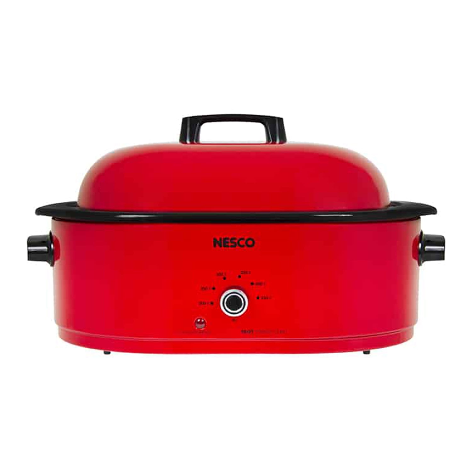 Picture of Nesco 6269807 18 qt. Chrome Red Porcelain Roaster Oven - 12 x 15 x 23.5 in.