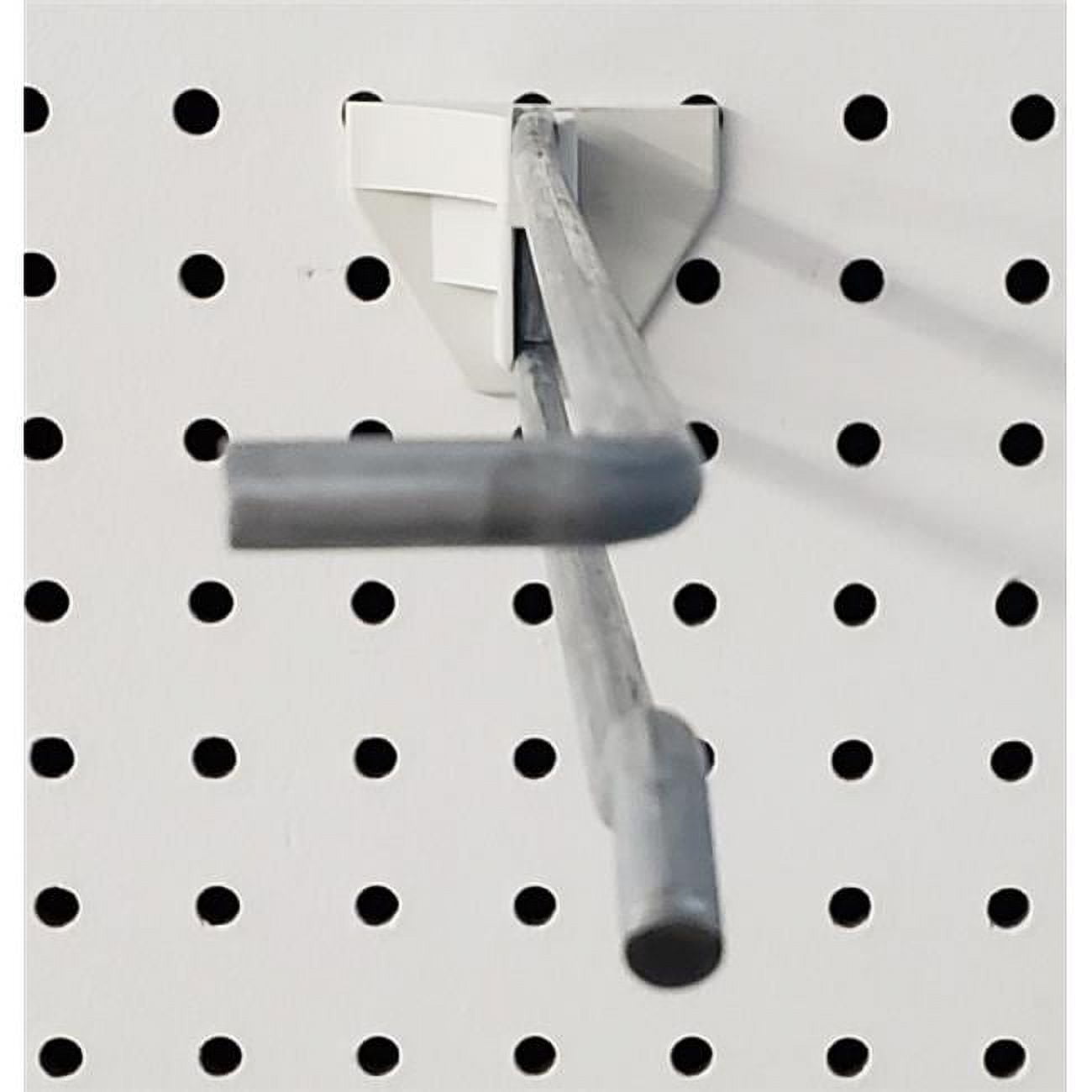 Trion Galvanized Silver Peg Hook with Back Plate - 2.19 x 2.23 x 12 in.