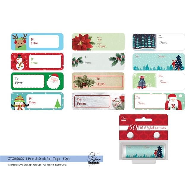 Assorted Peel N Stick Holiday Gift Tags - Case of 48 -  Smell Right, SM3328325