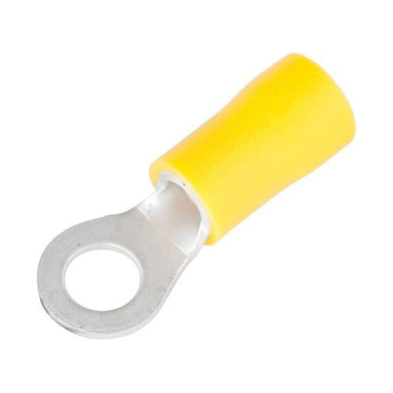 10-12 AWG Insulated Ring Terminal, Yellow - Pack of 8