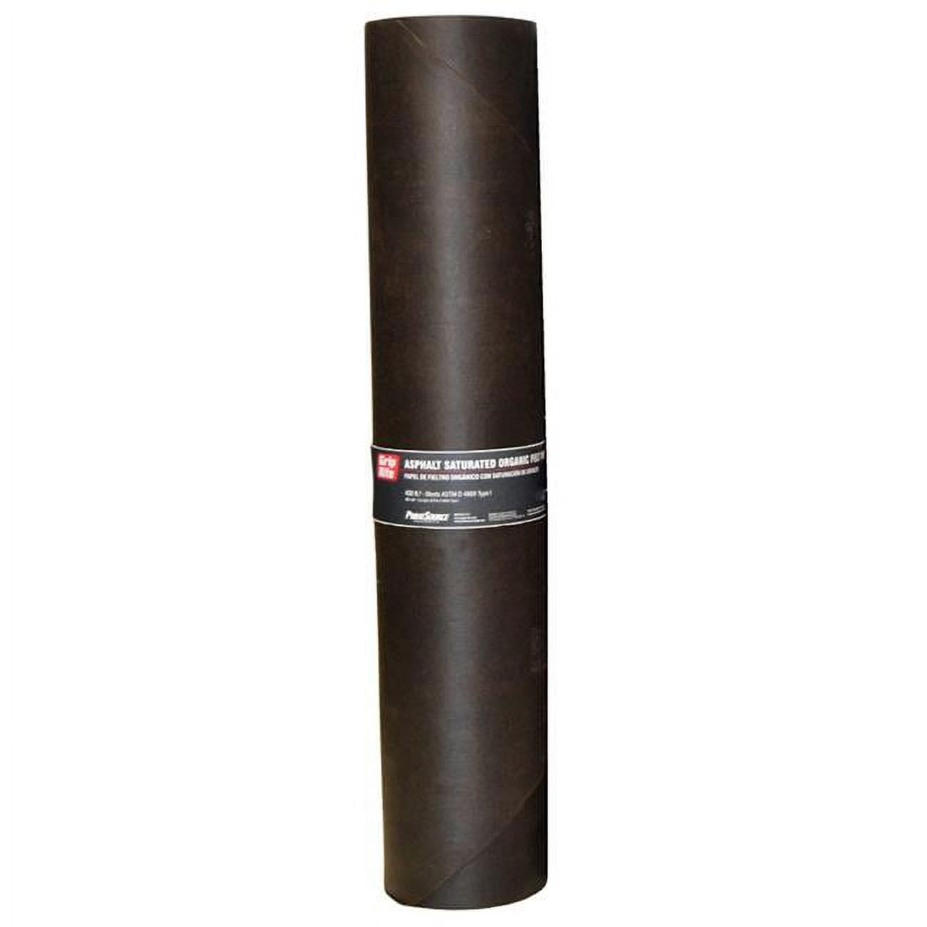 Grip-Rite  3 x 144 ft. Asphalt Smooth Saturated Organic Felt Paper, Black - 15 lbs