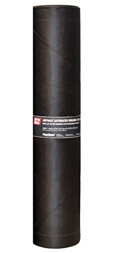 Grip-Rite  3 x 72 ft. Asphalt Smooth Saturated Organic Felt Paper, Black - 30 lbs