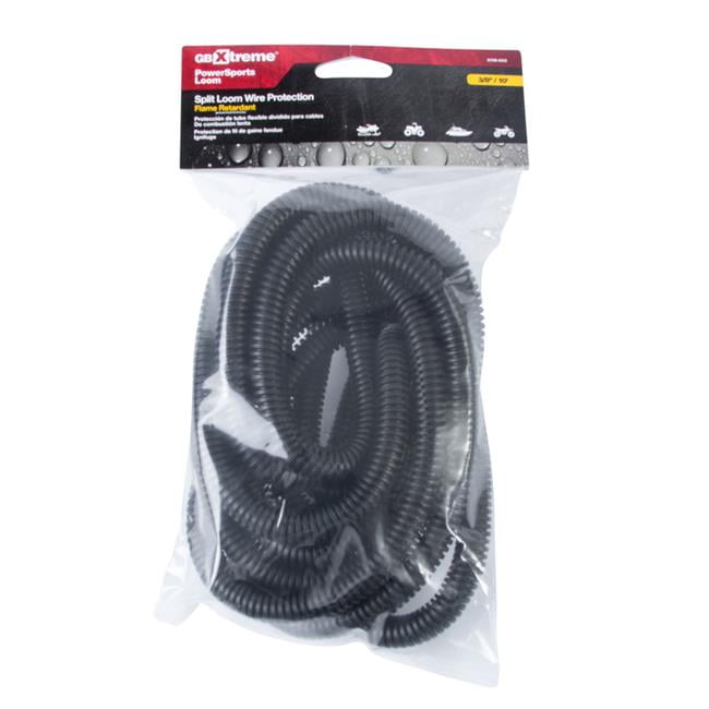 0.38 in. Dia. x 10 ft. Xtreme Polyethylene Split Loom, Black