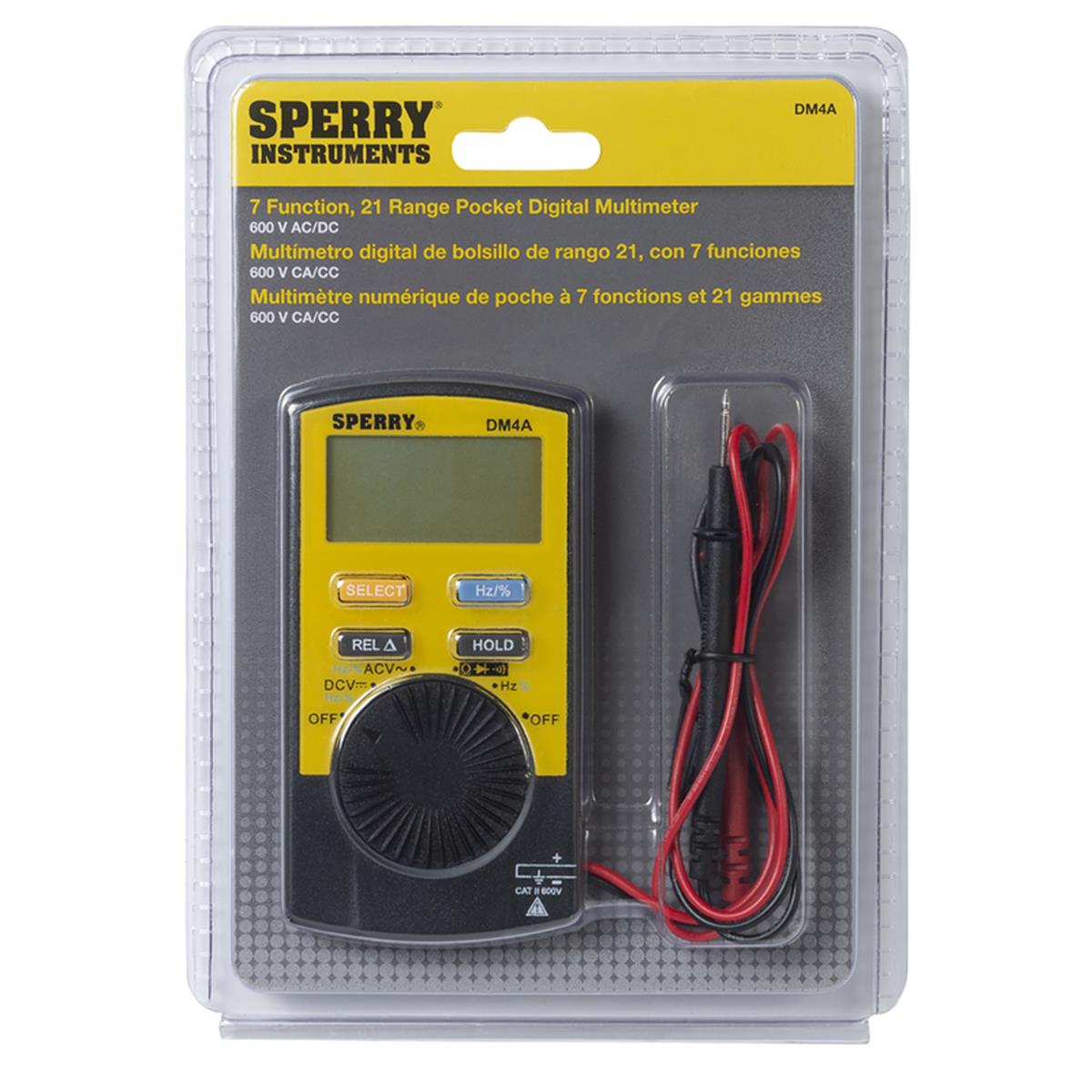 Picture of Sperry 3269099 2&#44; 20&#44; 200 & 1000V AC & DC Digital Multimeter
