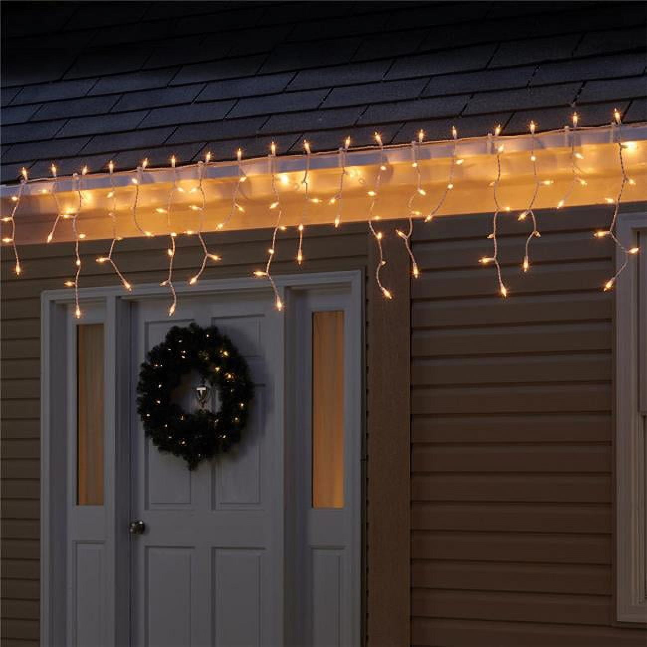 Picture of Celebrations 9016459 5.67 ft. Icicle Incandescent Light Set&#44; Clear - 100 Lights - Case of 12