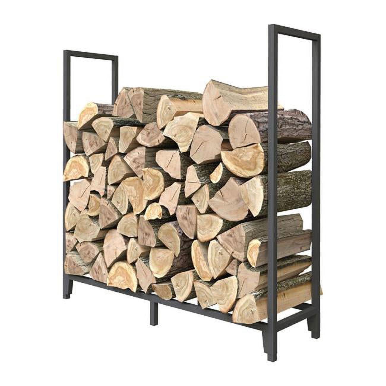 Picture of Panacea Products 4867289 Black Powder Coated Steel Log Rack
