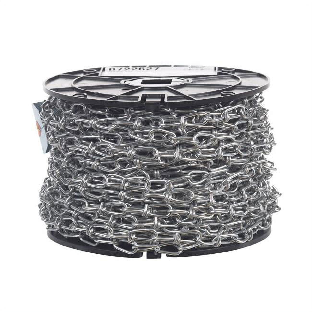 No.1 Double Loop Carbon Steel Chain - 0.13 in. Dia. x 125 ft.