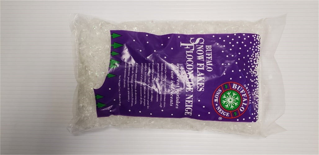 9016802 Polyethylene Snow Iridescent Flakes - Case of 24
