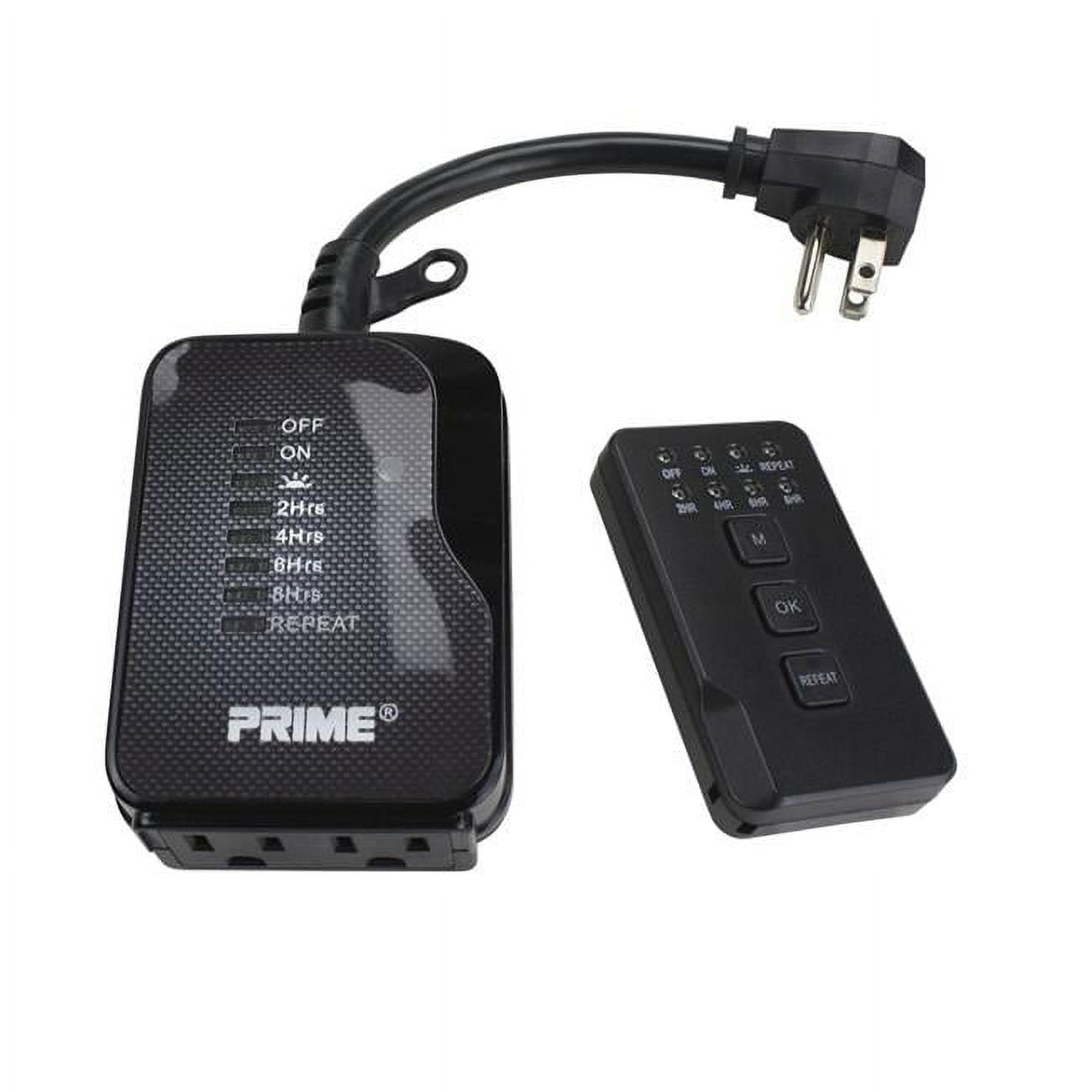 3001318 Outdoor 24 Hour Timer with Remote, Black